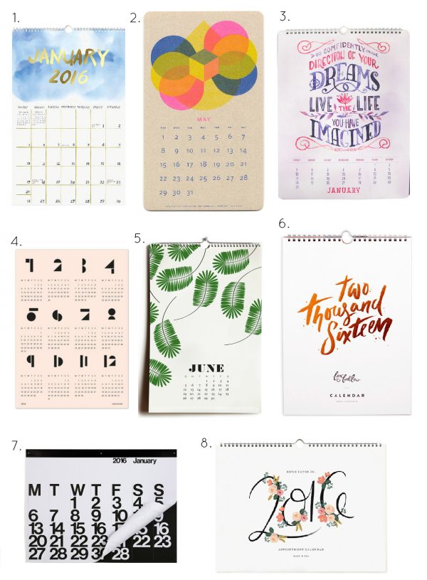 The best calendars for 2016